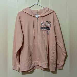 😍 3 for$20. Perrin Maine Down East pink light weight sweat shirt size XL